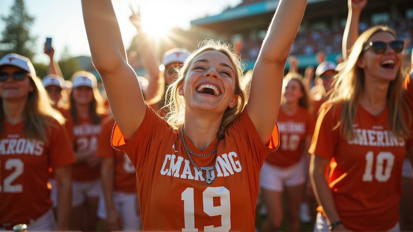 Vier de Overwinning van Texas Longhorns met Exclusieve NCAA Kampioenschapsuitrusting