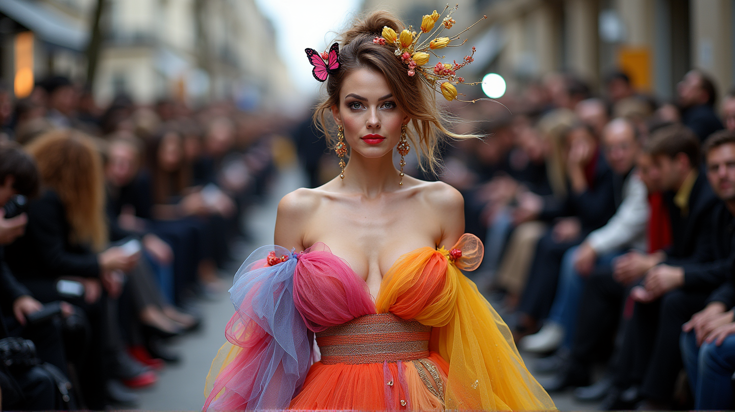 Topberoemdheden Stralen op de Paris Fashion Week met Adembenemende Haute Couture