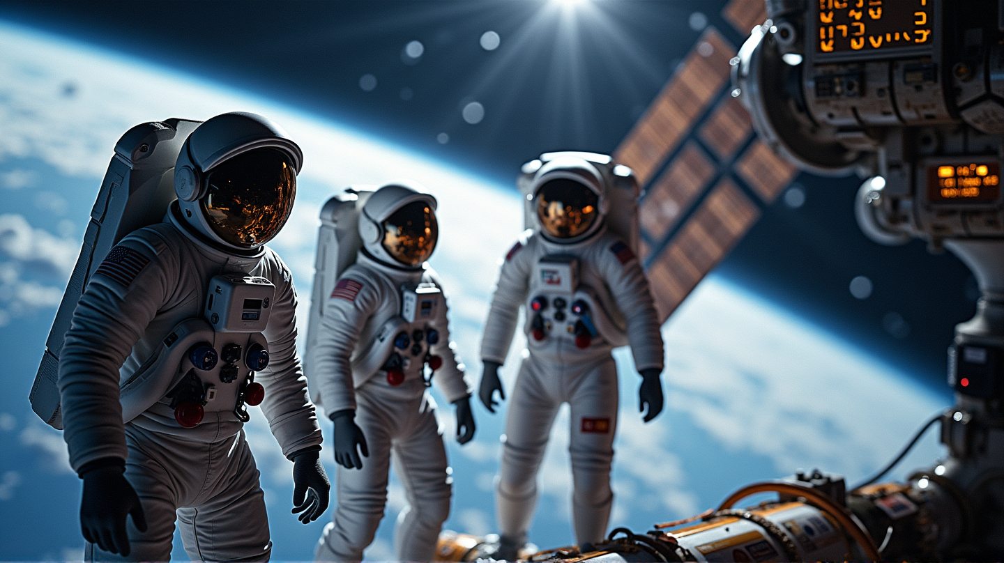 Astronauten uit de VS, Japan en Rusland docken succesvol aan het ISS