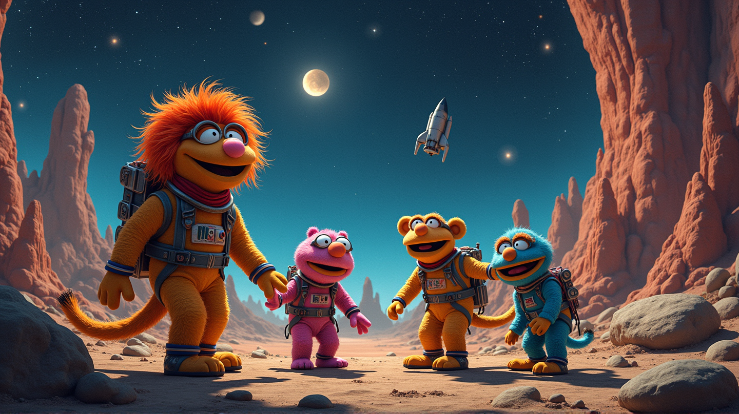 Fraggle Rock Pioneert de Laatste Grens op Kennedy Space Center