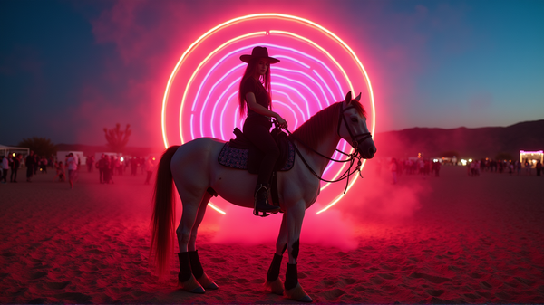 Hoe Beroemdheden NYLON's Desert Disco in een 'Paardenmeisje' Paradijs Veranderden