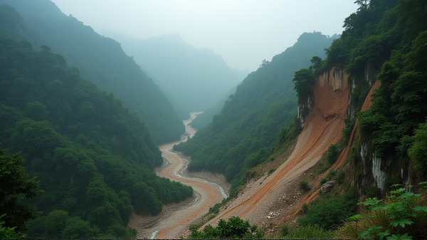 Beleef de Rauwe Kracht van de Natuur: Aardverschuiving in Zuid-China Gefilmd